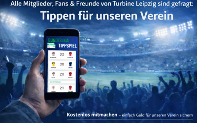 💙 Tippen für Turbine Leipzig – alle Mitglieder, Fans & Freunde sind gefragt!